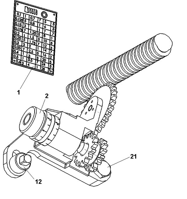 Різьбовказівник токарно-гвинторізного верстата CU-325